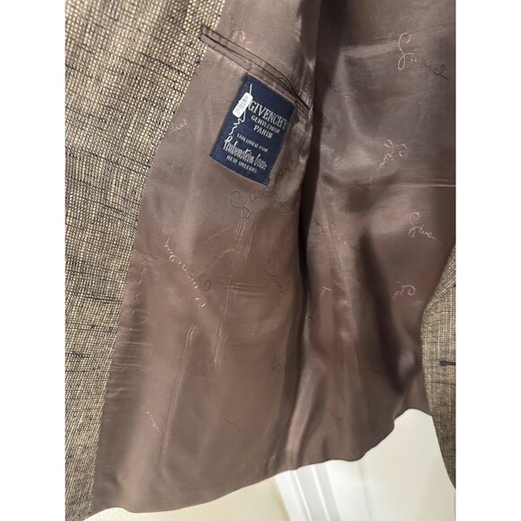 NWT Givenchy Gentleman Paris Wool Silk Blazer Brown Tailored Men 50R Business - Picture 10 of 14